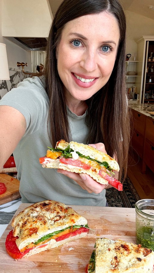 Still thinking about this tomato focaccia sandwich from last summer 🤤

Ingredients for the sandwich:
- focaccia bread 
- heirloom tomatoes
- flaky sea salt
- pesto
- arugula

Ingredients for the white bean spread:
- 1 can white beans, drained and rinsed
- 1 garlic clove
- a glug of olive oil
- lemon juice, to taste
- 1/2 teaspoon sea salt

Add all white bean spread ingredients to a food processor and blend until smooth. Spread on focaccia, top with sliced heirloom tomatoes, flaky salt, pepper, pesto, arugula. Slice and serve!

#loveandlemons #tomatosandwich #summersandwich #heriloomtomatoes #lunchideas