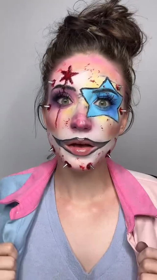 Summer Clown 🩸🌻🩱☀️👗🍉

#grwmmakeup #makeuptransition #makeuptransformations #clownmakeup #fakeblood