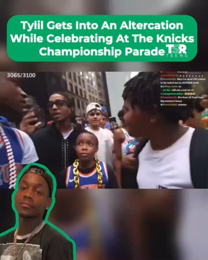Whew! What started as a friendly debate during the Knicks Championship Parade appeared to go left after #Tylil got involved in an altercation. (SWIPE) ✍🏾: #TSRStaffTC