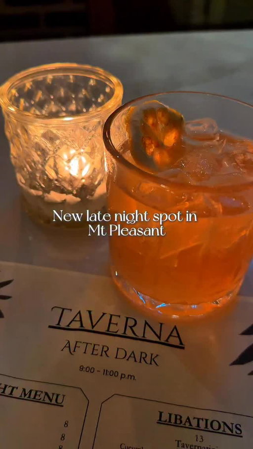 The night doesn't have to end after dinner.🌙

Introducing Taverna After Dark your new late-night excuse to stay out a little longer. Come in from 9–11 PM Friday and Saturdays for handcrafted cocktails, shareable bites, and cozy tavern vibes perfect for date nights, after-dinner drinks, or catching up with friends.

Our fav bites:
🐖Pork Ribs
🍟Big Fat Greek Frites
🥦Brussel Sprouts 
🍗Chicken Wings
🍯 Baklava
🍫Greek Torte

Our fav sips:
🛥️Boat Day
🌹Chiaro Blanco

Don't miss the Bump in the Night -Their delicious espresso cocktail 

Because the best stories are told after dark. 🍸✨
📍Mount Pleasant
⏰ Friday/Saturday 9–11 PM

📍Taverna Philosophia 
  976 Houston Northcutt Blvd

#mtpleasant #latenightmenu #charlestonfoodie #thingstodoincharleston #charlestoninfluencer