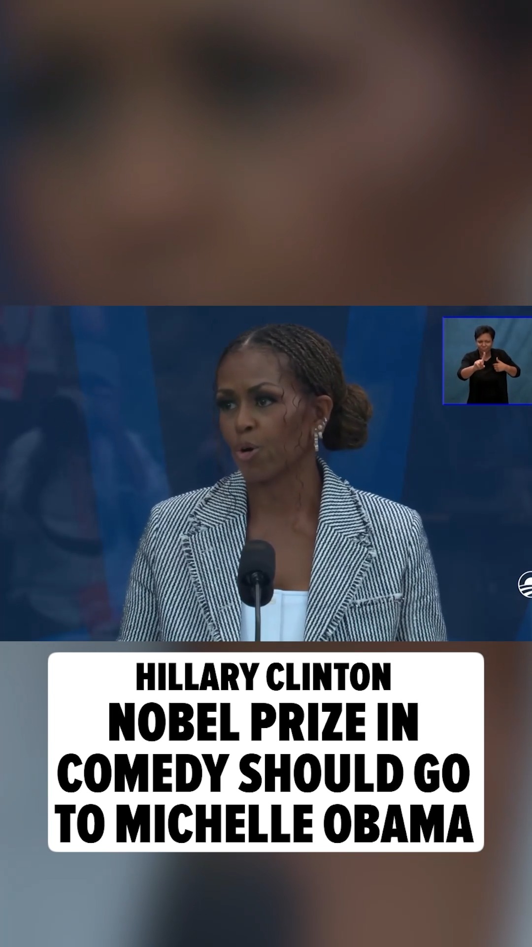 😂 Hillary Clinton broke into a giggling fit during the opening of Barack Obama's presidential library ... cracking up at what might've been a subtle dig at President Donald Trump ... and the punch line is the Nobel Peace Prize.