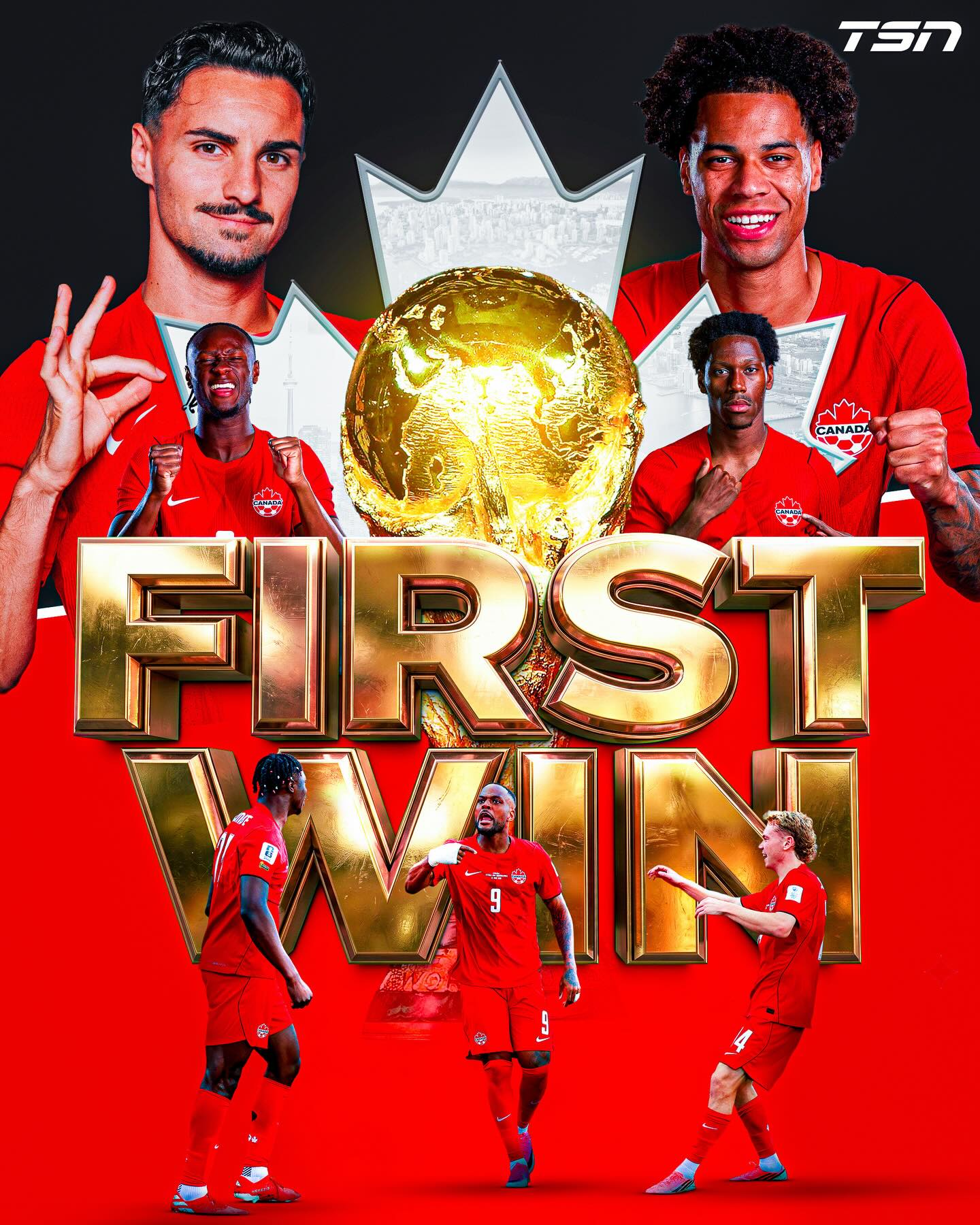 THE CANADIAN MEN’S NATIONAL TEAM HAVE WON ITS FIRST EVER GAME AT THE #FIFAWORLDCUP! 👏🇨🇦