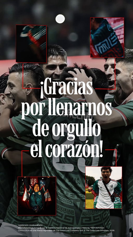 Nada como seguir la racha de victorias en casa y brindar con una Coca-Cola fría. Gracias @miseleccionmx ¡Sigan dándolo todo! #SintamosJuntos