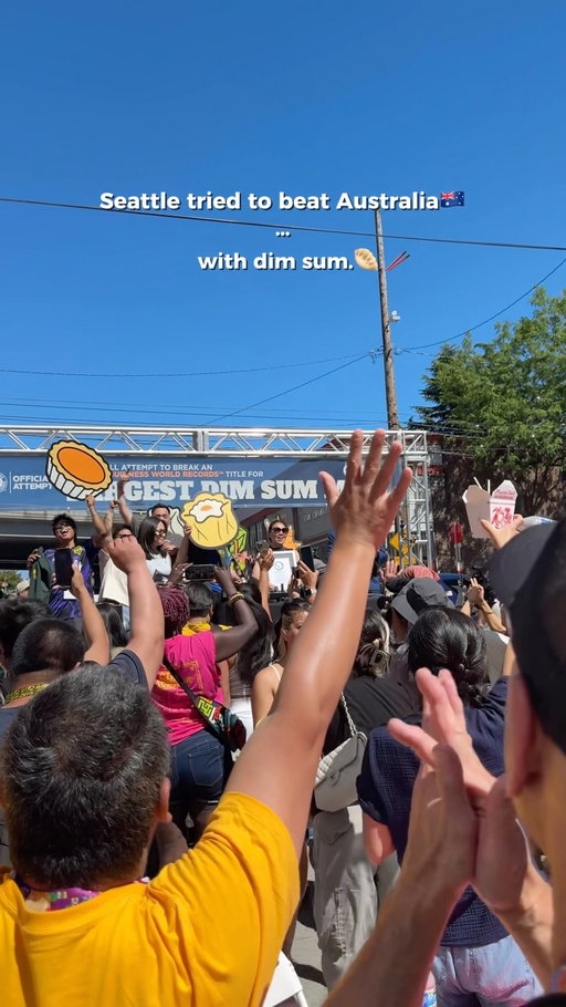 🥟 🥢Seattle tried to beat Australia with dim sum.
Turns out we actually did. 🎉

#SeattleDimSumRecord #CIDSummerKickOff #CIDBlockParty2026 #GuinnessWorldRecords #SeattleWorldCupWeek