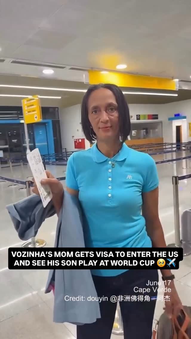 𝐕𝐎𝐙𝐈𝐍𝐇𝐀’𝐒 𝐌𝐎𝐓𝐇𝐄𝐑 𝐇𝐀𝐒 𝐌𝐀𝐃𝐄 𝐈𝐓 🥹✈️

After his legendary performance against Spain, Cape Verde’s 40 year old goalkeeper said he missed his mom in the stands.

She wasn’t able to get the visa… but after intervention, she’s been granted access to the US and will be in attendance ❤️

𝐖𝐡𝐚𝐭 𝐚 𝐦𝐨𝐦𝐞𝐧𝐭. 𝐖𝐡𝐚𝐭 𝐚 𝐬𝐭𝐨𝐫𝐲. ✨

🎥 @zhangting9002