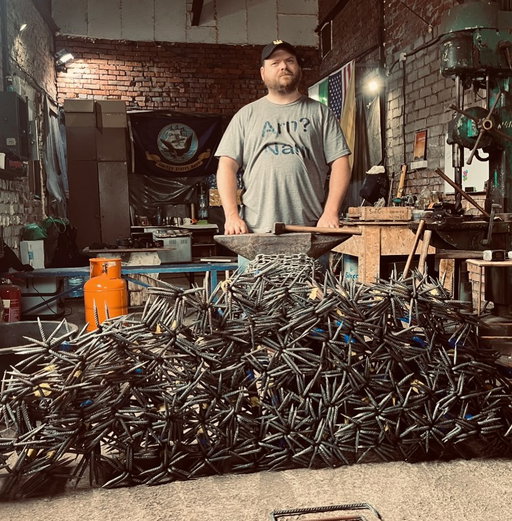 This is Neil, he has been a volunteer with Forging Ukraine since January 2026. He’s a hardworking, trustworthy and steadfast individual and I want to take some time to acknowledge that. He’s been through the heat, the cold, some ups and a lot of downs. The work is hot, dirty, repetitive, and physically demanding, but Neil keeps showing up and getting it done. Thousands of staples have left our forge, and every one represents a man willing to lend a hand.

A huge thank you to Neil for everything he does. Forging Ukraine simply couldn’t continue without volunteers like him.

🇺🇦 Thank you, Neil.

🏴󠁧󠁢󠁷󠁬󠁳󠁿🇺🇦🏴‍☠️⚒️

#ForgingUkraine #Volunteer #Blacksmithing #Ukraine #StandWithUkraine