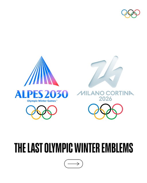 The new Olympic Winter Games emblem is here! ❄️ 

Welcoming @alpes_2030 to the family.

#Olympics #Alpes2030.