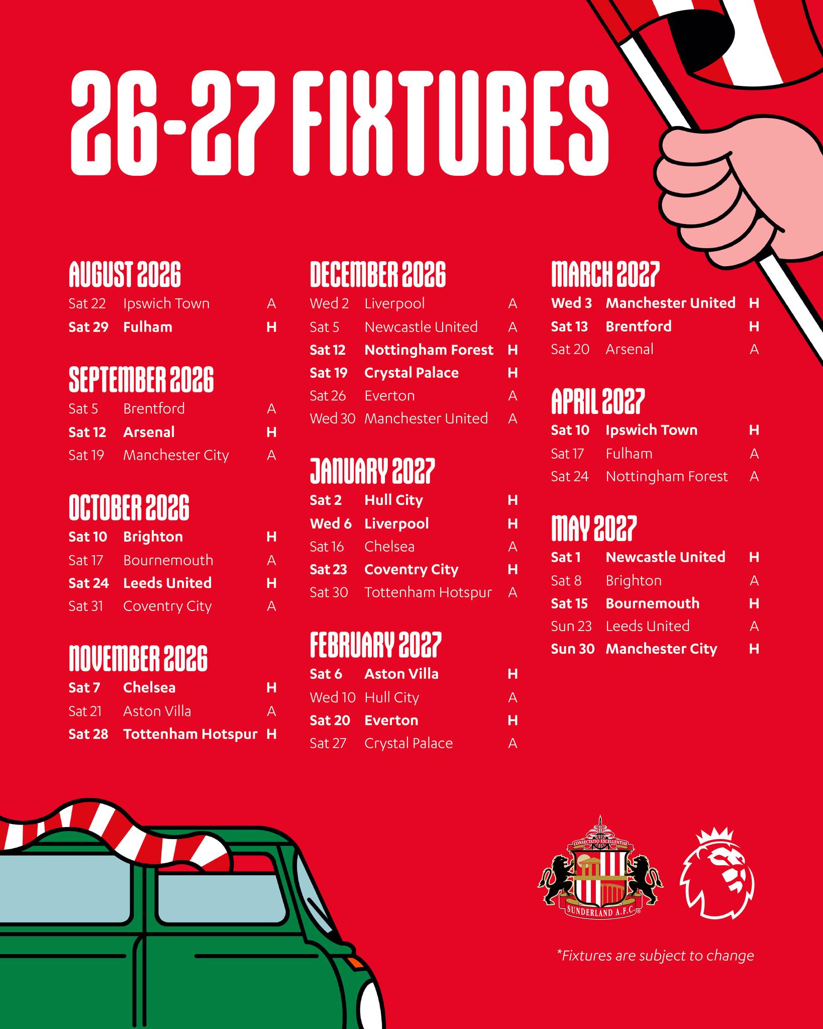 The 2026-27 Premier League fixtures are here! ❤️