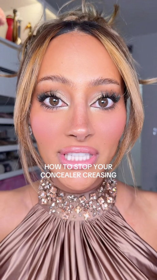 how to stop your concealer from creasing!! 👀 my under eyes have never been smoother 🙂‍↕️ #concealer #concealertutorial #makeuptips #everydaymakeup #makeupforbeginners