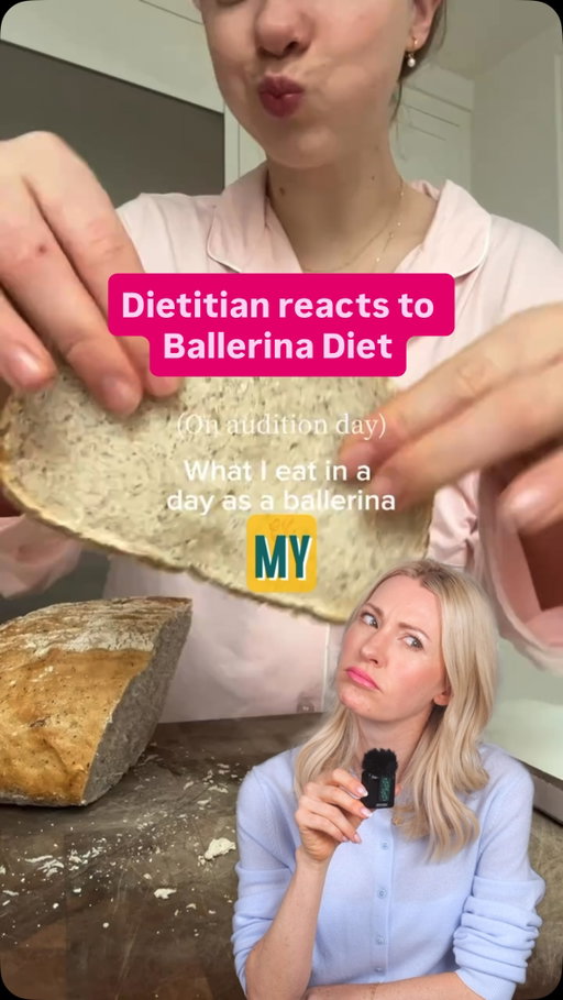 There is a lot of diet culture in the ballet world, so I’m grateful to see creators like @thatfoodieballerina_ promoting FUELING for sport. And yes, ballet is a sport (and art) that requires carbs, calories and protein!