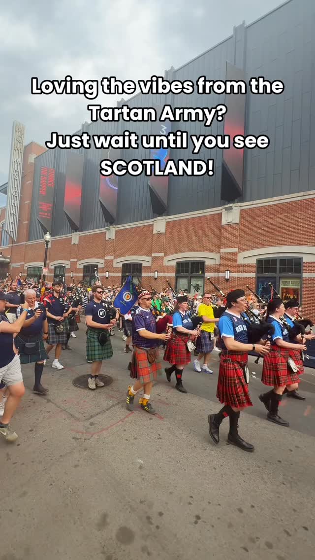Boston has had a true taste of Scotland this week thanks to the Tartan Army! 💙 We're so proud of this bonnie wee nation 🥹🏴󠁧󠁢󠁳󠁣󠁴󠁿

#Scotland #VisitScotland #ScotlandTravel #TartanArmy