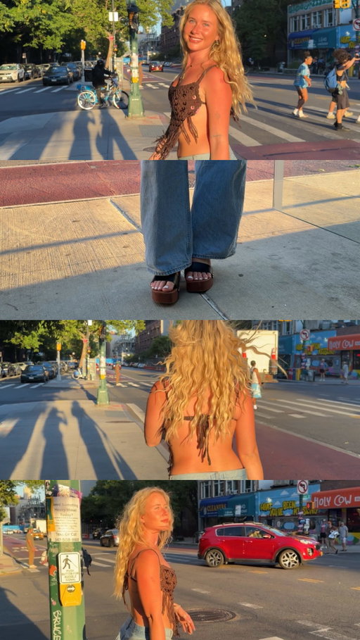 One take, no notes. 
The outfit had places to be 

It’s a good weekend to be in NYC🤍🤍

Jeans: @abercrombie 
Top: @edikted 

#nyc #nycfashion #newyork #womensfashion #streetstyle