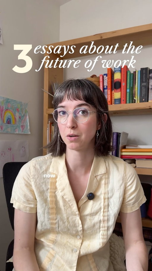 If you like recs like these subscribe to my newsletter Scroll Sick 🌹. I send out biweekly, cherry-picked (human curated) suggestions about where to devote your attention. #personalessays #aieconomy #readingrecs #contentcreators