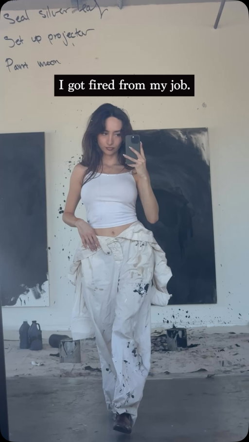 I remember calling my dad after I got fired. I was ugly crying in the car. He told me he thought my attention was divided, and truthfully it was. I was working for a company while completely distracted with my vision to become an artist. 

Also not pictured in this video, a year before being fired, my mom had passed away. She had always encouraged creativity growing up, which sparked my love for art. I’ve had this conversation with many people, but I believe a traumatic event like loosing someone you loved so much shatters your perspective on life. You realize how precious and fast life is. Nobody on this earth is promised tomorrow. 

After I got fired, I decided I wouldn’t apply for any other jobs and instead pursue my passion of being an artist. That year (2018) a lot of things changed, and since then I have failed at least a thousand times. Some more gracefully than others, but after every failure I picked myself up and assessed “how can I learn and be better”. 

I never had any doubts in my mind what I was made to do, and it is this. I live and breathe for my art and am beyond blessed to have others connect to it as well. I am eternally grateful to my collectors and followers for believing in my art and supporting living artists. 

Is being an artist hard? Yes incredibly. But I think every job is if you push yourself hard enough. So I thought why not push myself in something I passionately love.