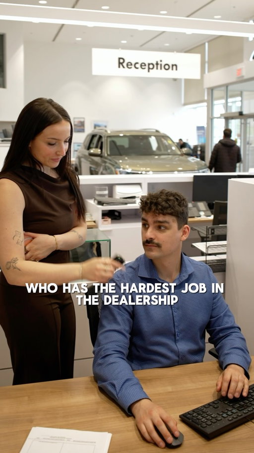 Who has the hardest job at the dealership? 👀