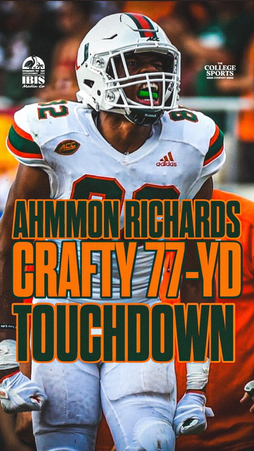 And @ahmmonrichards was only a ROOKIE crafting an amazing 77-yard route against the Hoos 🔥🤩
 
77 days away from @canesfootball 🙌🏈

(🎥 Via @theaccdn )
 
•
•
•
•
#ItsAllAboutTheU #Canes🙌 #MiamiHurricanes #TheU #miami