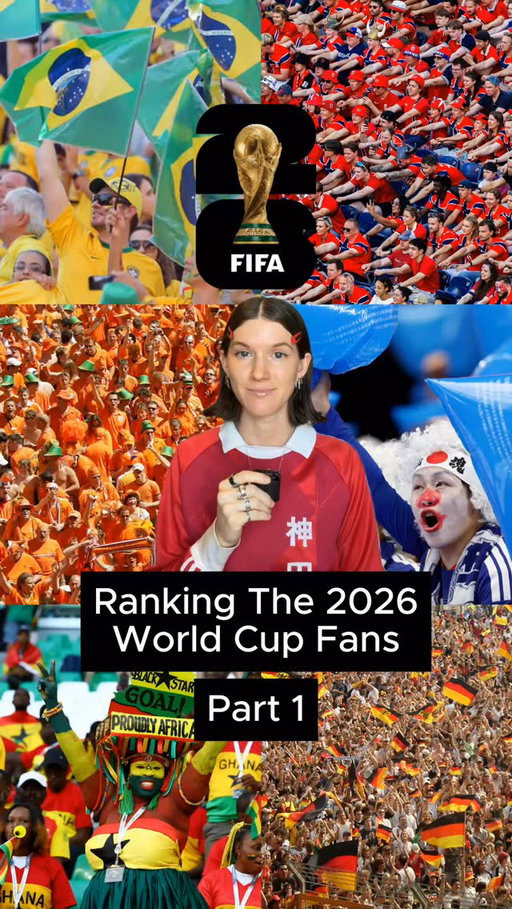 Ranking the FIFA World Cup Fanbases - Part 1

⚽ Scotland 
⚽ Mexico
⚽ South Korea
⚽ Brazil
⚽ Ghana
⚽ Norway
⚽ DR Congo
⚽ USA

From DR Congo’s viral statue super fan, to the passion of Brazil taking over Times Square, the pride of Scotland drinking Boston dry, the friendship between South Korea fans and Team Mexico Fans, and the home crowd of Team USA, I ranked the @fifaworldcup World Cup fanbases having the biggest viral moments right now. (All are S-tier really).