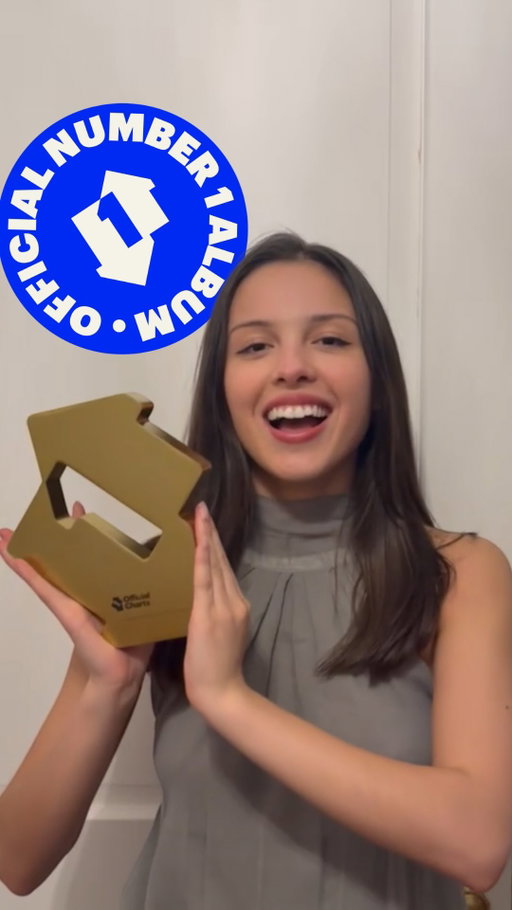 A Number 1 message from Liv 🥹🩷

you seem pretty sad for a girl so in love secures @oliviarodrigo a third Official UK Number 1 album AND the biggest opening week of her career 💪

Good for you Olivia! 🫶