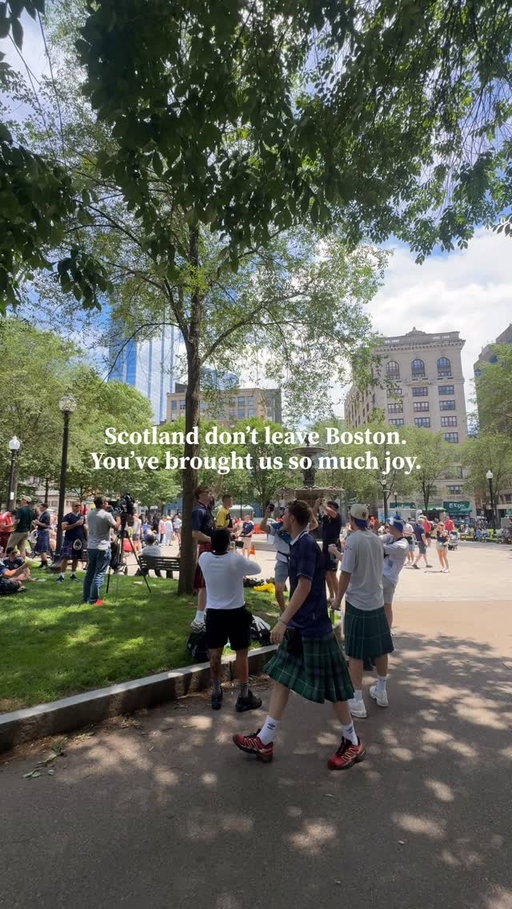 we 🫶 you Scotland! 

#makebostonhome #bostonsummer #bostonlovesscotland