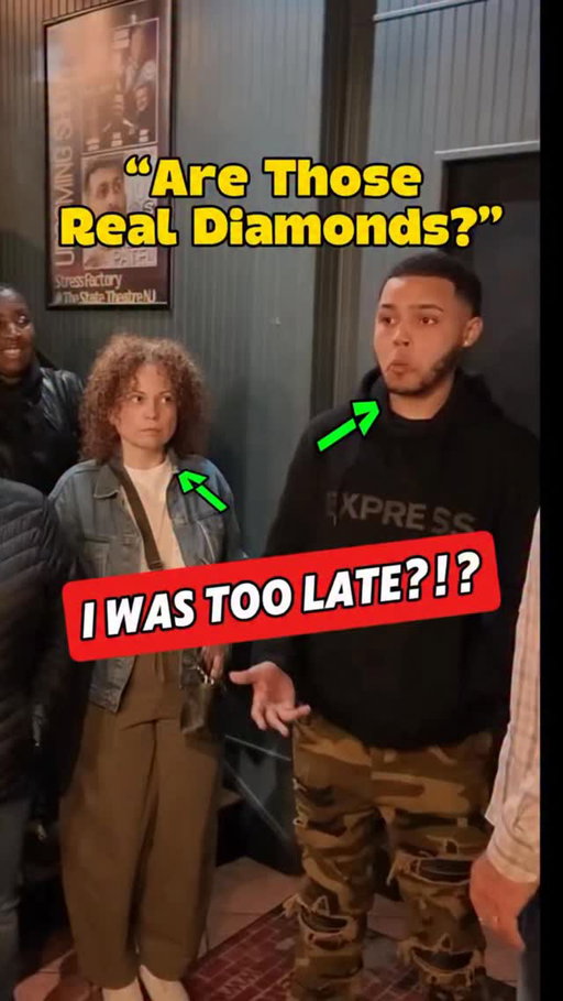Are those real diamonds?? 😂🤣 
•
•
#comedy #prank #funny #comedyclub #diamonds 
@stressfactory