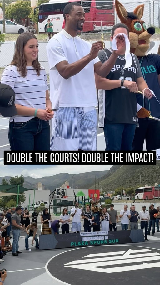 SURPRISE! 🎉

Today wasn’t just about one court.

Harrison and Brittany Barnes unveiled a second newly renovated community court in Saltillo, continuing their commitment to creating safe, accessible spaces where young people can play, learn and connect!