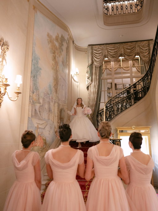 Chapter two, THE DRESS 🤍
Words can’t even describe this feeling! As the self-proclaimed queen of dresses, knowing this would be the most important and special dress I would ever wear, it had to be perfect. I have had a vision for a long time of what my wedding dress would be- and it didn’t exist… anywhere. But luckily, I found my fairy godmother @josephinescottlondon who worked with me on this bespoke gown, and made it even more beautiful and wonderful in real life than it was in my dreams! I don’t even have words for how magical it felt wearing this exquisite dress 🥹 I will share more of the process and details with you soon. The rest of my look was completed by pre loved Chanel slingbacks (which I hunted for nearly a year for!), my precious swan pearl necklace which I designed and was brought to life beautifully by my jeweller @holtsgems, vintage bag and gloves, and of course the peony bouquet of my absolute dreams by my wonderful florist @wildehill 🤍 and of course I have to mention my gorgeous bridesmaids (who look like Hollywood film stars) wearing custom @flossybyfreddy designed by me of course 🥹 I asked them if they would let me dress them up as dolls for the day, and they looked PERFECT. I really felt like a princess all day. Finally thank you to my fabulous photographer @emilyjayneweddings for capturing this absolute magic!