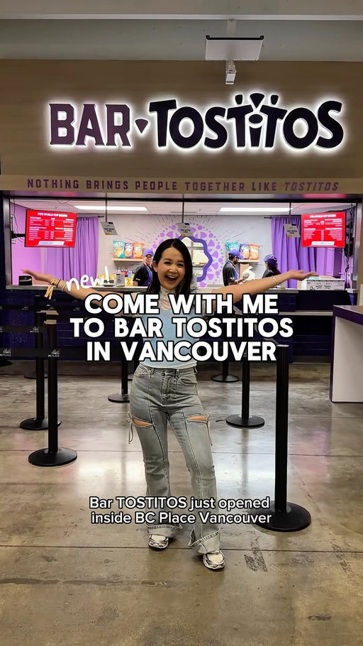 #ad Okay, nobody told me BC Place Vancouver had THIS!

I checked out the new Bar TOSTITOS with @tostitoscanada and tried their FIVE loaded nachos and honestly, they’re SO good. They’re open June 13, 2026 to December 2029 for ALL games, concerts and live events!

The delicious, culinary inspired flavours are Canadian Classic, Beef Taco, Peri Peri Chicken, Island Jerk Chicken, Classic Nachos!

Now tell me, which one would you order first? 

📍Bar TOSTITOS - Section 207 Entrance G
#BarTOSTITOS #vancouver #nachos #vancouverfoodie