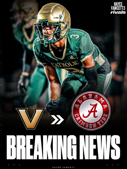 BREAKING: Four-Star CB Braylen Gibbs has Flipped his Commitment from Vanderbilt to Alabama, he tells me for @Rivals.IG

The 6’2 175 CB had been Committed to the Commodores since December

“Let’s get to it, Roll Tide🐘”