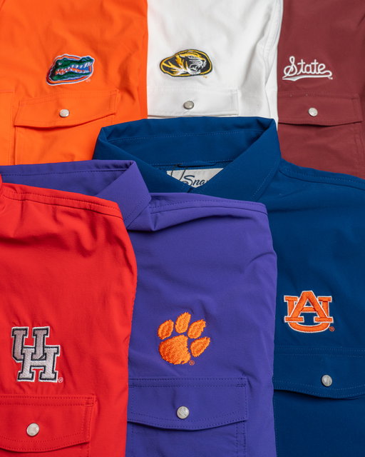 The Tailgater Collection is growing! And the first six new schools available now:

University of Florida Gators
University of Missouri Tigers
Mississippi State University Bulldogs
University of Houston Cougars
Clemson University Tigers
Auburn University Tigers

More schools will be dropping all summer, so keep an eye out. Yours might be next.