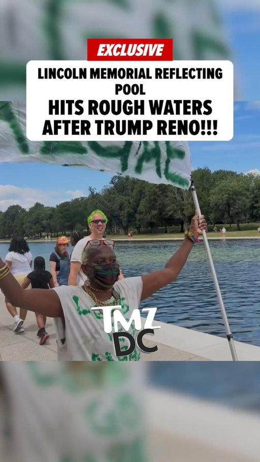 🤦‍♂️😭 President Trump's overhaul of the Lincoln Memorial Reflecting Pool isn't exactly making a splash for the right reasons ... 'cause the revamped landmark is already battling algae and signs of wear and tear.