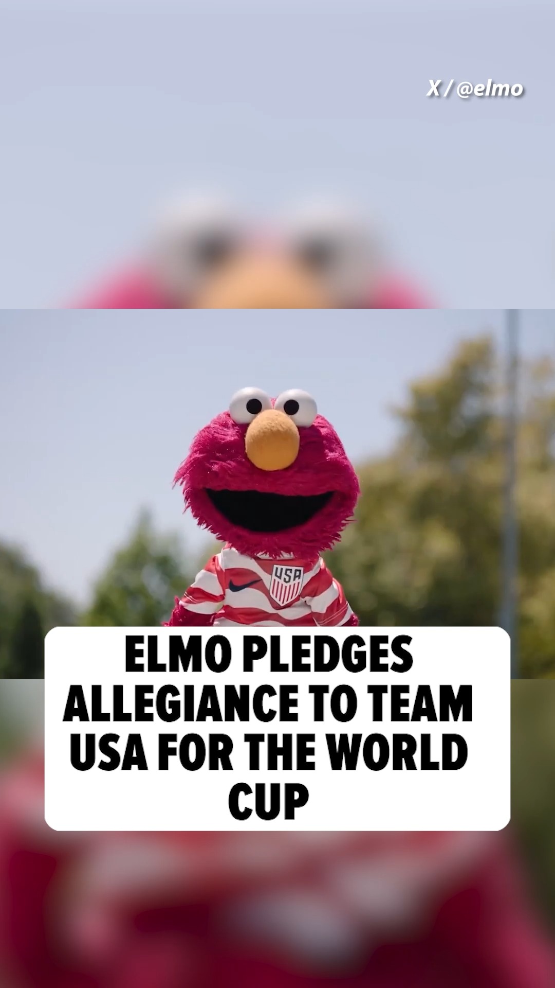 🗣️⚽ Elmo backs Team USA for the 2026 World Cup! 

📷: X/@elmo