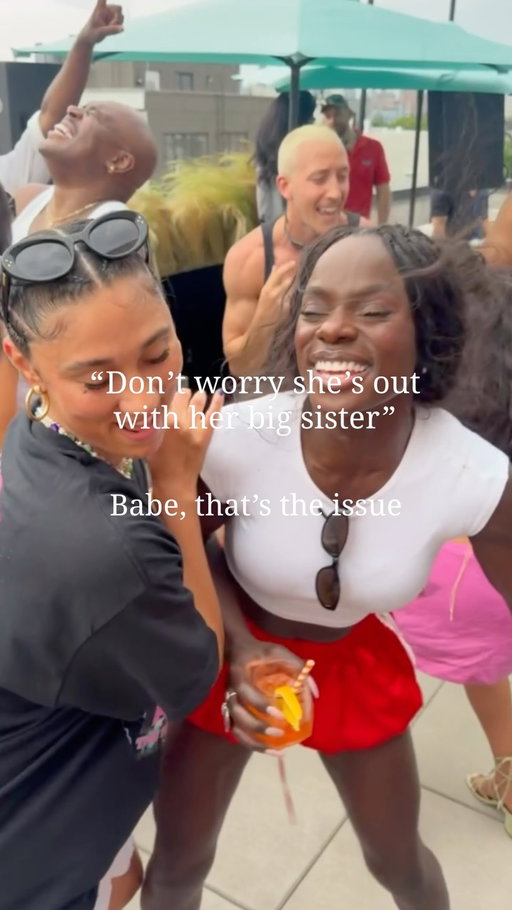 POV: Who’s the responsible one and who’s the wild one? Also unclear. 😏