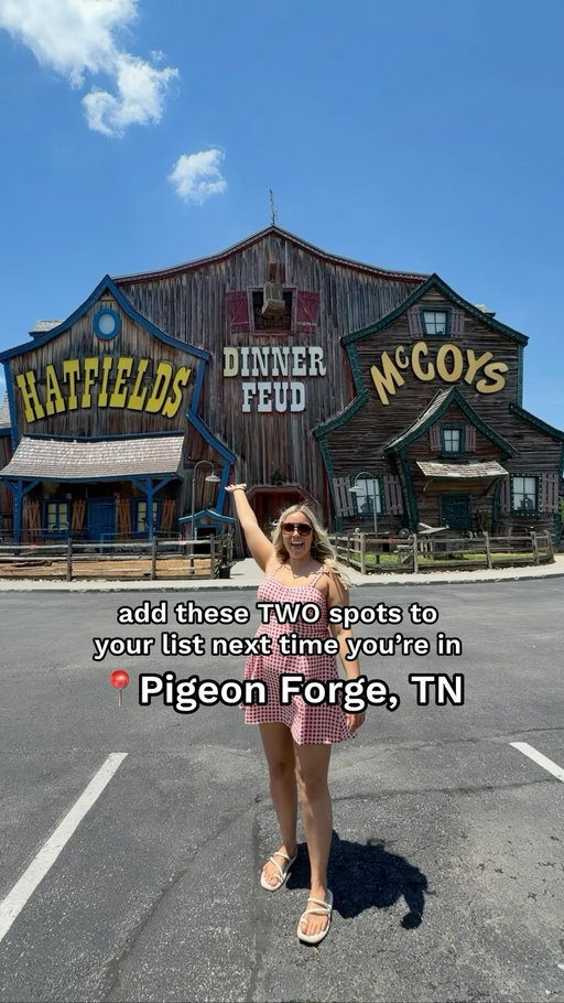 ADD THESE TWO SPOTS TO YOUR LIST THE NEXT TIME YOU’RE IN 📍PIGEON FORGE, TN ✨

📍 @hatfieldmccoy 🤠 - A hilarious dinner show with an all-you-can-eat Southern feast, live music, diving stunts, and nonstop entertainment!!

 📍 @titanic_museum ❤️ - Step back in time through recreated rooms, real artifacts, and the stories of the passengers who sailed aboard the Titanic.

TAG who you want to check these spots out with and make sure to SAVE this post for your next trip!

#roadtrip #pigeonforge #thingstodo #travel #pigeonforgetn titanic
