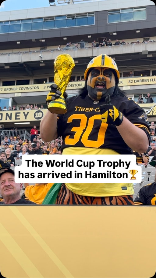 THE WORLD CUP TROPHY IS MAKING A STOP IN HAMILTON TONIGHT🏆😭

#Cfl #hamiltontigercats #ticats #hamilton #worldcup