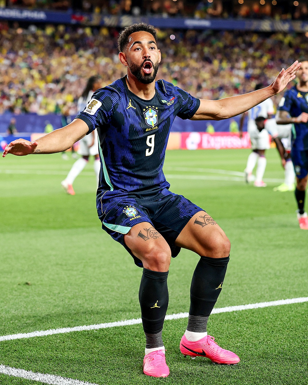 Matheus Cunha gets his first World Cup goal 🏄‍♂️🇧🇷