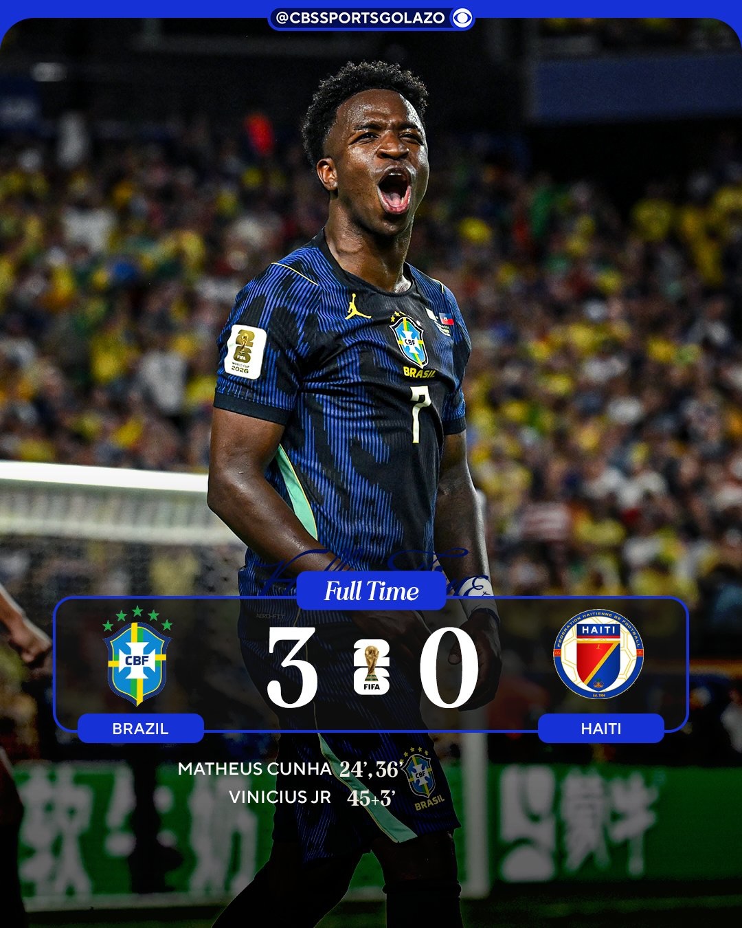 Matheus Cunha and Vinicius Jr fire Brazil to their first victory at the 2026 World Cup 🤩
