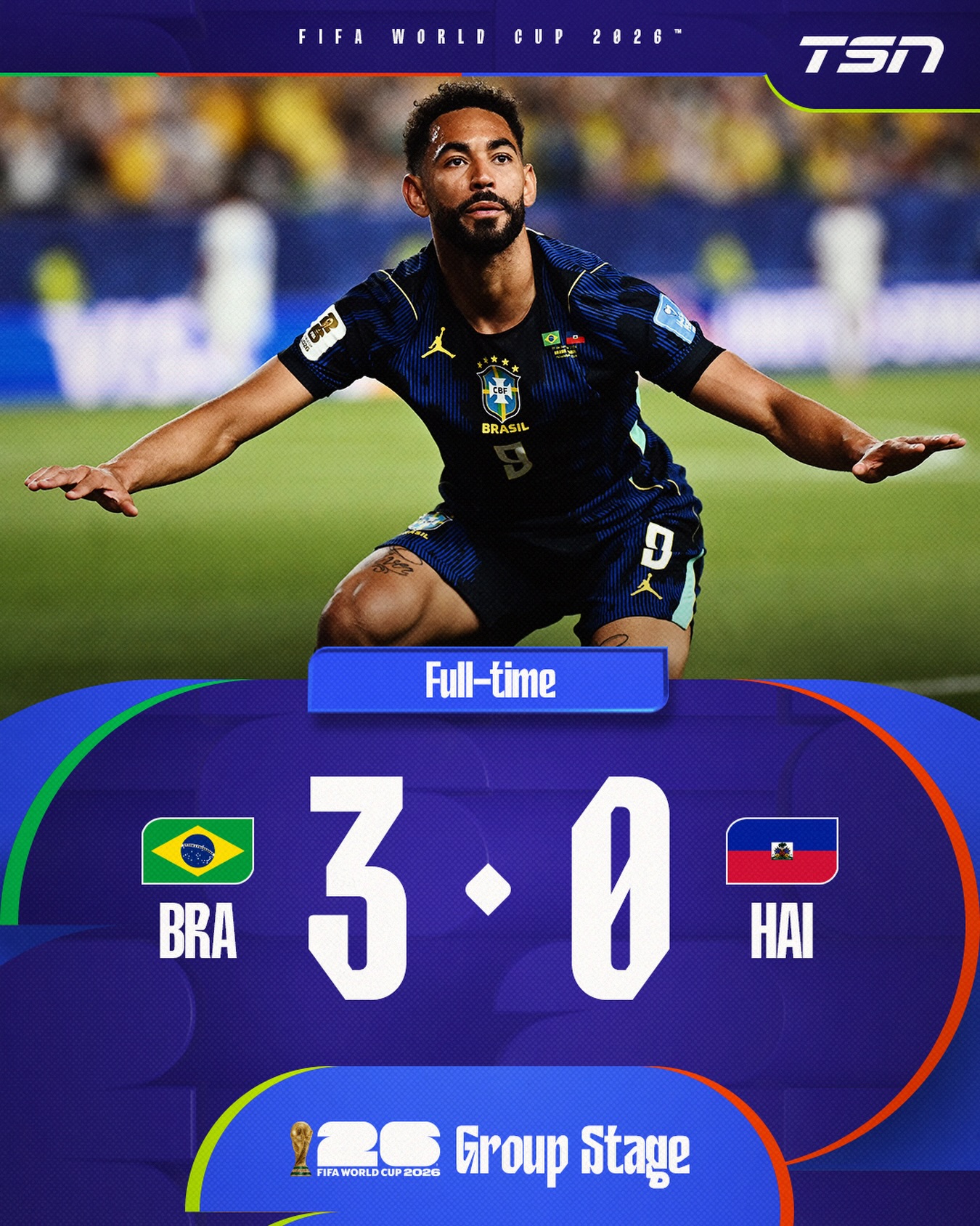 Brazil take care of business thanks to a brace from Matheus Cunha! ✅ #FIFAWorldCup

Haiti have been mathematically eliminated from advancing at the tournament.