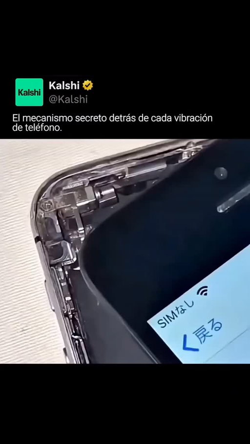Cada notificación y vibración de tu teléfono es generada por un diminuto motor interno que hace girar un peso descentrado a alta velocidad. Esta pieza de ingeniería, sorprendentemente simple, es la encargada de producir una de las respuestas táctiles más comunes y utilizadas en la tecnología móvil actual.

#kalshi #kalshiespañol