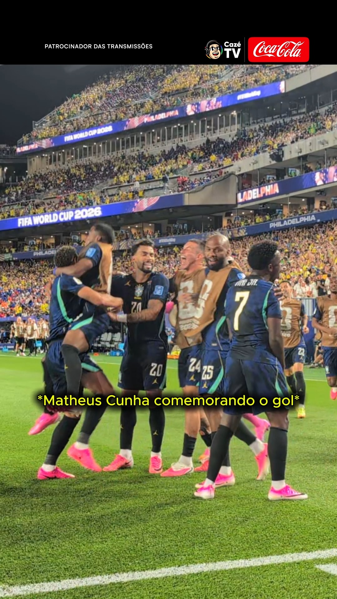 MATHEUS CUNHA DEDICOU O GOL AO BAIXINHO? 

Ele encontrou Romário no meio da comemoração e fez questão de apontar pra lenda 🥹❤️ É O PASSADO E PRESENTE JUNTOS!!!!! ISSO AQUI É BRASIL ATÉ O FIM

🚨 𝐒𝐄 𝐓𝐄𝐌 𝐂𝐎𝐏𝐀, 𝐄𝐒𝐐𝐔𝐄𝐂𝐄! É NA CAZÉTV! 🤩📺

#CopaNaCazéTV #CoberturaCazéTV #Original #cztv19 #VídeoContextualizado #CocaCola #cztv01