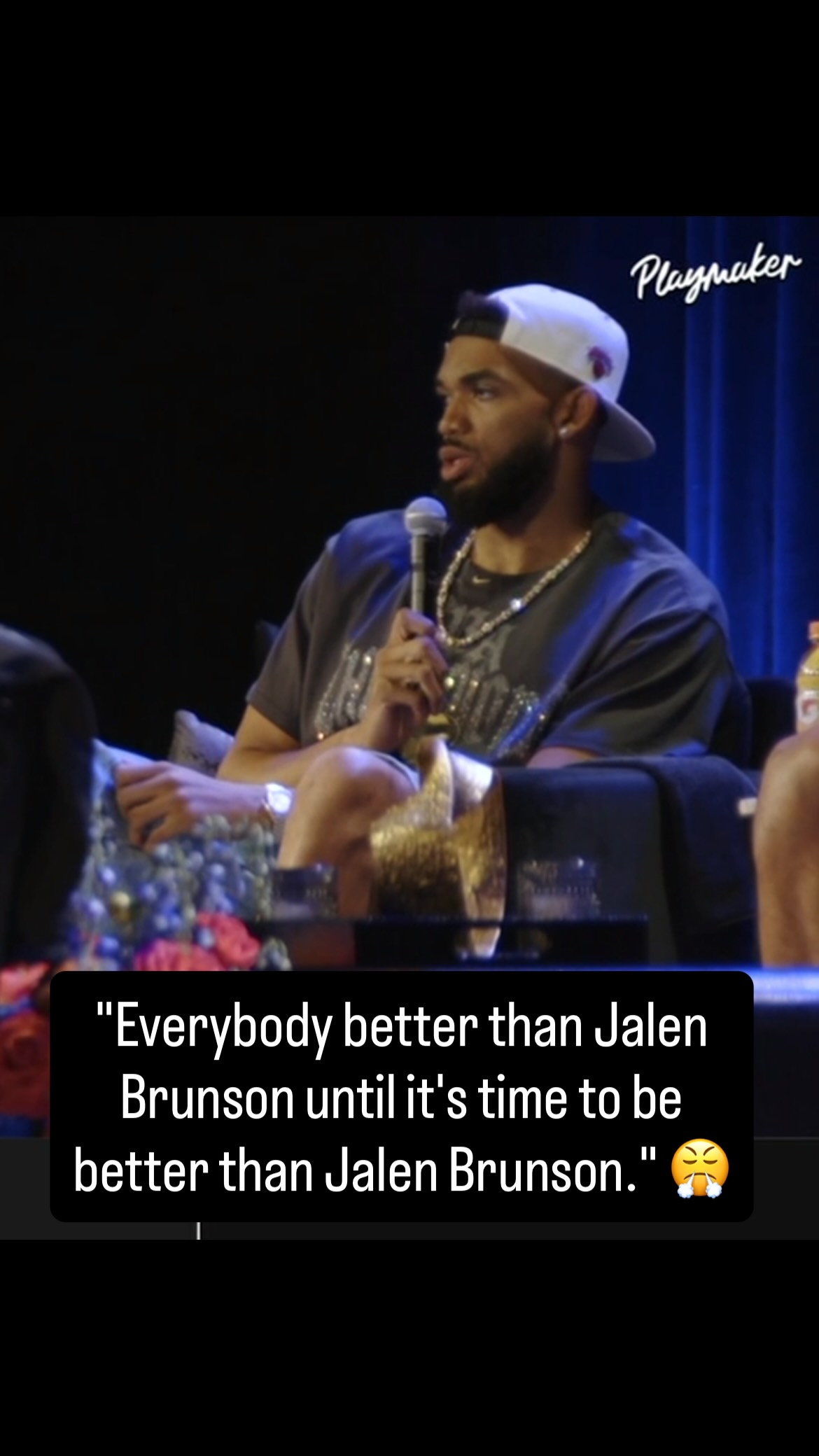 KAT gave Jalen Brunson his flowers when asked about preparing for the Spurs 🙌 #nba