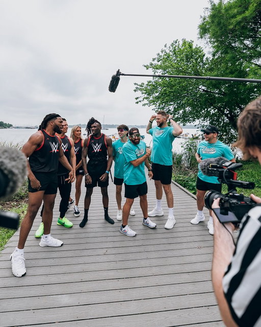 SQUAD GAMES vs. WWE 

Had a blast competing against WWE 🐐’s - NEWEST VIDEO is LIVE NOW on YouTube 🙌 @wwe