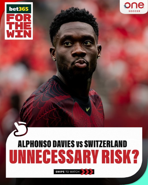 With advancement out of Group B nearly assured now for the #CanMNT, should Jesse Marsch risk playing Alphonso Davies vs. Switzerland? 🤔

▶️ Watch @bet365_ca FOR THE WIN on OneSoccer & YT (FREE)