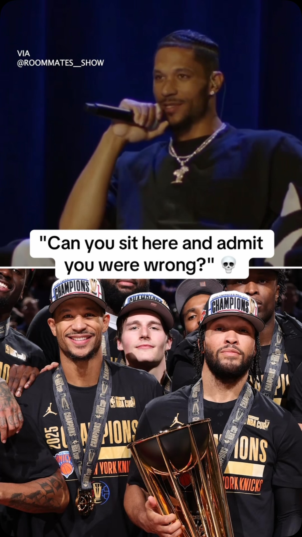 Josh Hart and Jalen Brunson bring out the Stephan A. Smith receipts 😅