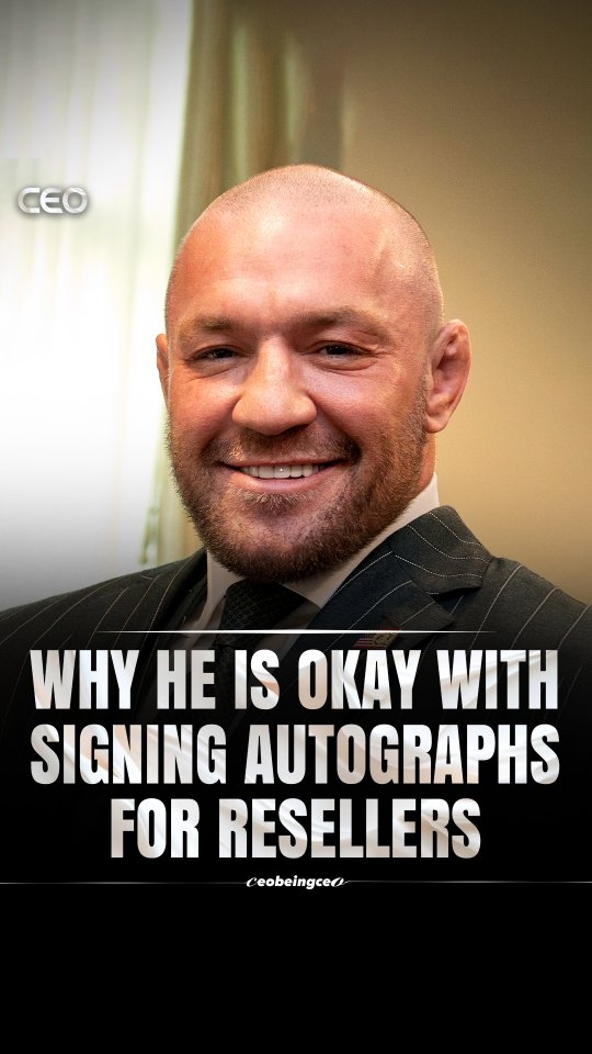 When Conor McGregor headlined a UFC Fight Night in Boston, he made an unusual decision—staying outside in the cold to sign autographs for resellers and fans alike. 🥶✍️

Instead of dismissing the situation, he recognized the incentive structure behind it. Some people were there to resell signatures for profit, while others were genuine fans. From his perspective, both groups were still part of the wider ecosystem that ultimately feeds back into the sport through merchandise, media attention, and pay-per-view interest.

The moment is often cited as an example of how high-profile athletes can view behavior through incentives rather than judgment—focusing on systems, motivations, and outcomes instead of surface-level appearances. 

Follow (us) @ceobeingceo for more!!