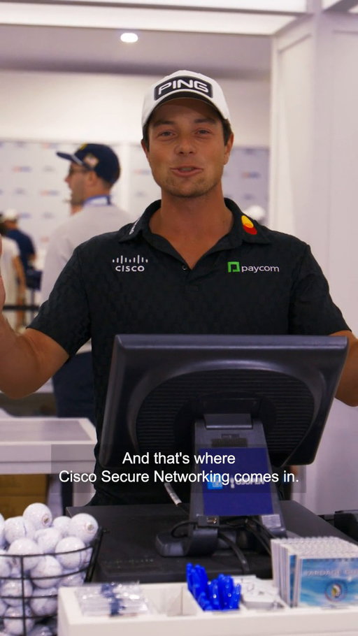Hundreds of thousands of fans.
Countless transactions.
One secure network behind it all.
Cisco secure networking helps connect and protect the @usopengolf ⛳️
@viktor_hovland explains.