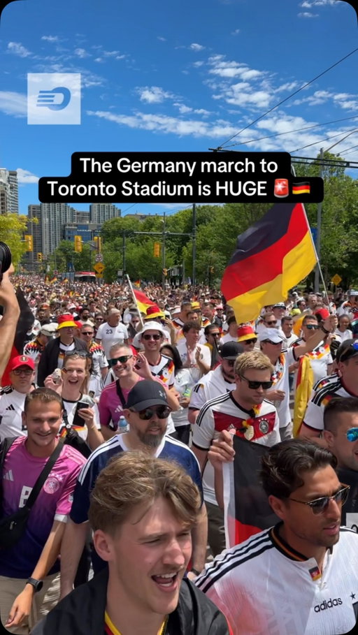 Germany fans brought the energy to Toronto ahead of kickoff 👀🔥

#fifa #worldcup #worldcup2026 #germany #toronto