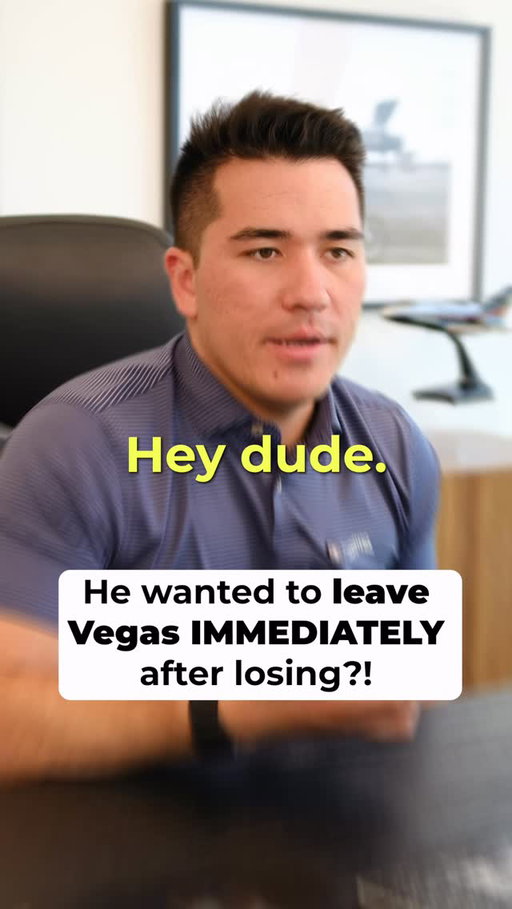 Don’t mention the tables around this guy. Is this the fastest Vegas trip ever? 

#FlyAmalfi #Vegas #BlackJack @thekolinjones