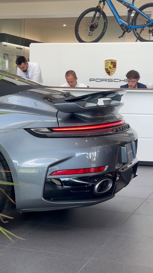 Congratulations to Mr. Dorsheimer on his stunning 2026 Porsche 911 Turbo S Cabriolet! Finished in Vanadium Grey with striking Turbonite accents throughout, including carbon fiber interior trim woven with Turbonite — a true showcase of Porsche’s latest design language. Enjoy the open road Dan 

#porsche #turbo #porschelife #viral #pca