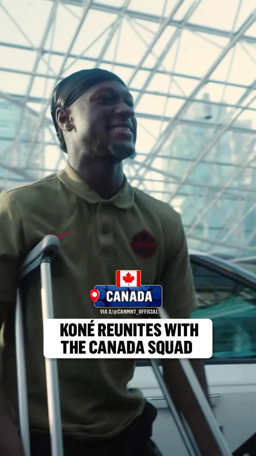 An emotional moment for Canada as Ismaël Koné returns after an injury suffered in the team’s second match ❤️🇨🇦

(Via X/CANMNT_Official)
