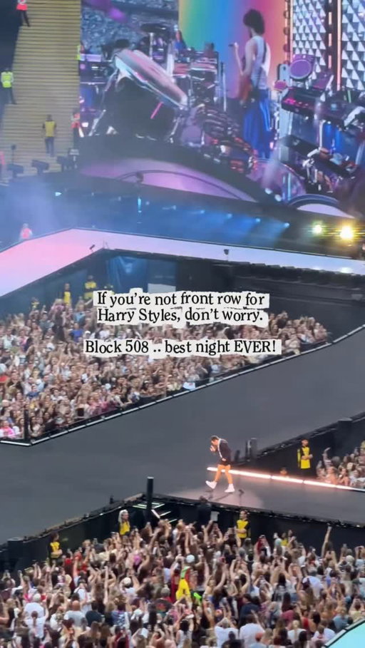 Honestly not sure why I was worried about having ‘bad’ seats because I’m pretty sure bad seats at Wembley don’t exist. The view was still incredible and the vibe was just a 10/10. 🕺🏼🪩🍉

THE BEST NIGHT EVERRR OMG!!! If you’re going you will have the best time, no matter where you’re sat. 🥹

Ps - I’m jealous, I want to go again!!! 😭
.
.
#harrystylestour #harrystyleswembley #togethertogether #wembleynight4 #harrystylesfan
